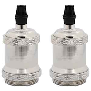 Svítidla 2 ks Satin Nickel E27 - obrázek 2