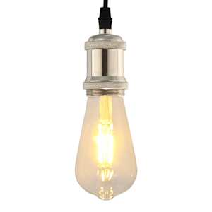 Obeski za svetilke 2 kosa Satin Nickel E27