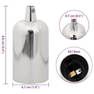 Svítidla 2 ks Satin Nickel E27 - obrázek 8