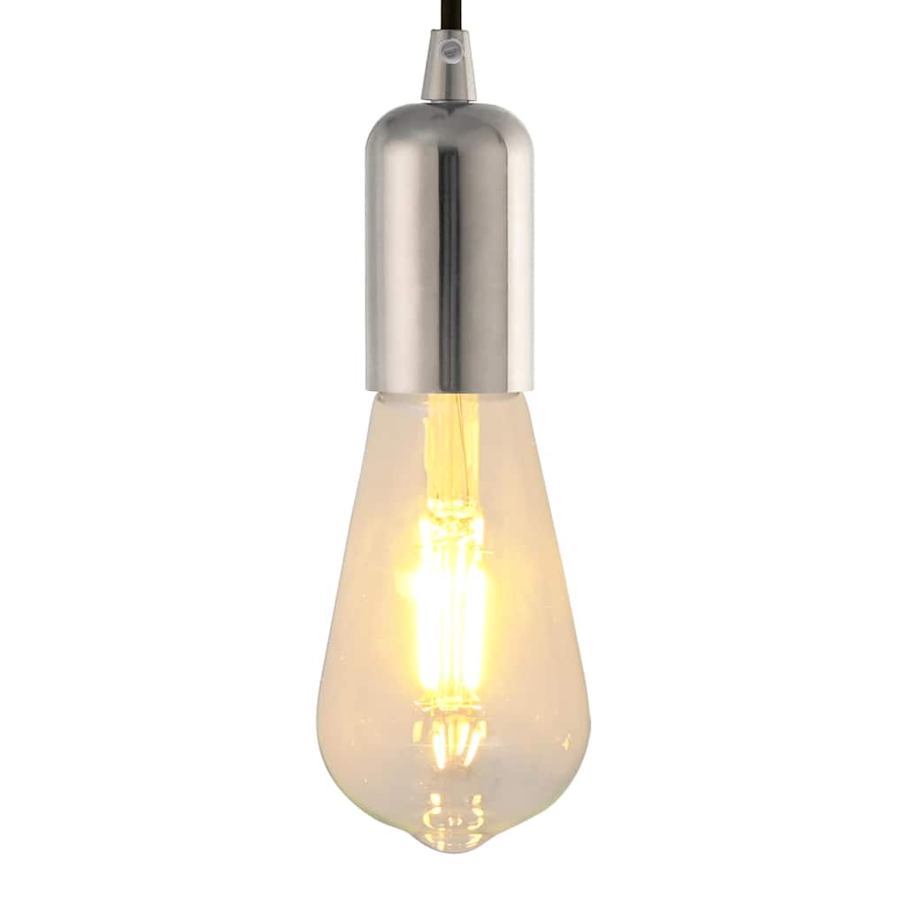 vidaXL Lampenfassungen 2 Stk. Satin-Nickel E27