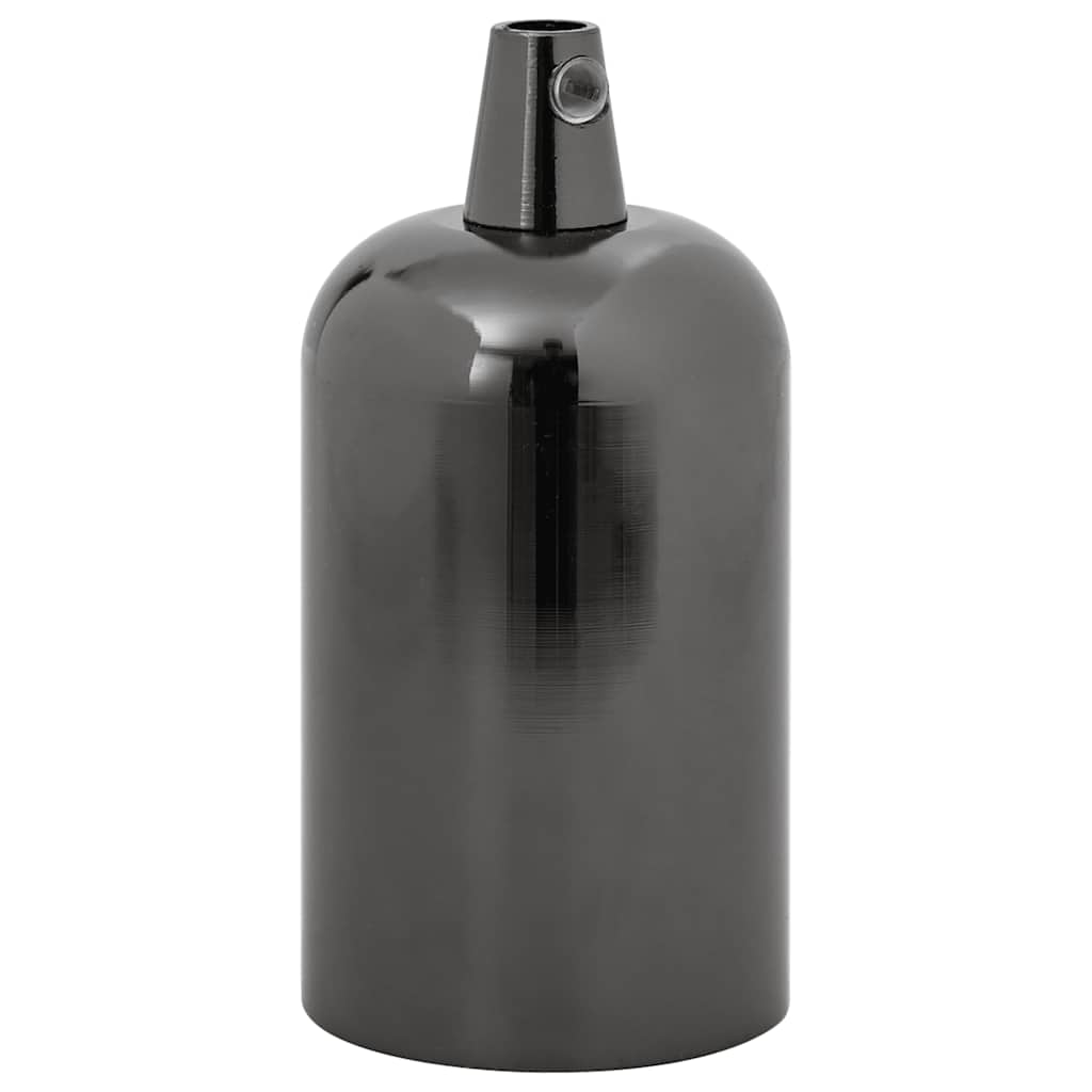 vidaXL Lamphouders 2 st glanzend zwart E27 afbeelding