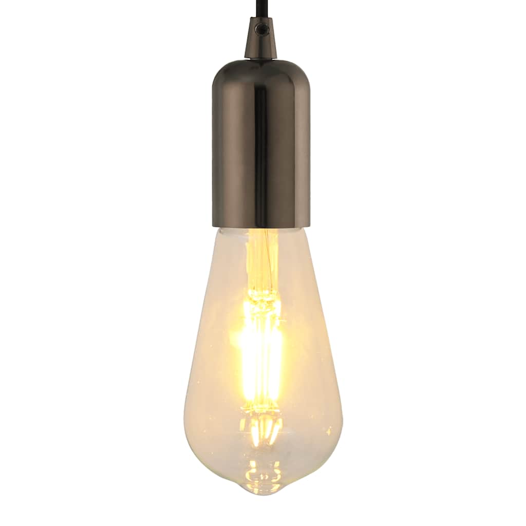 vidaXL Lampeholdere 2 stk blank svart E27