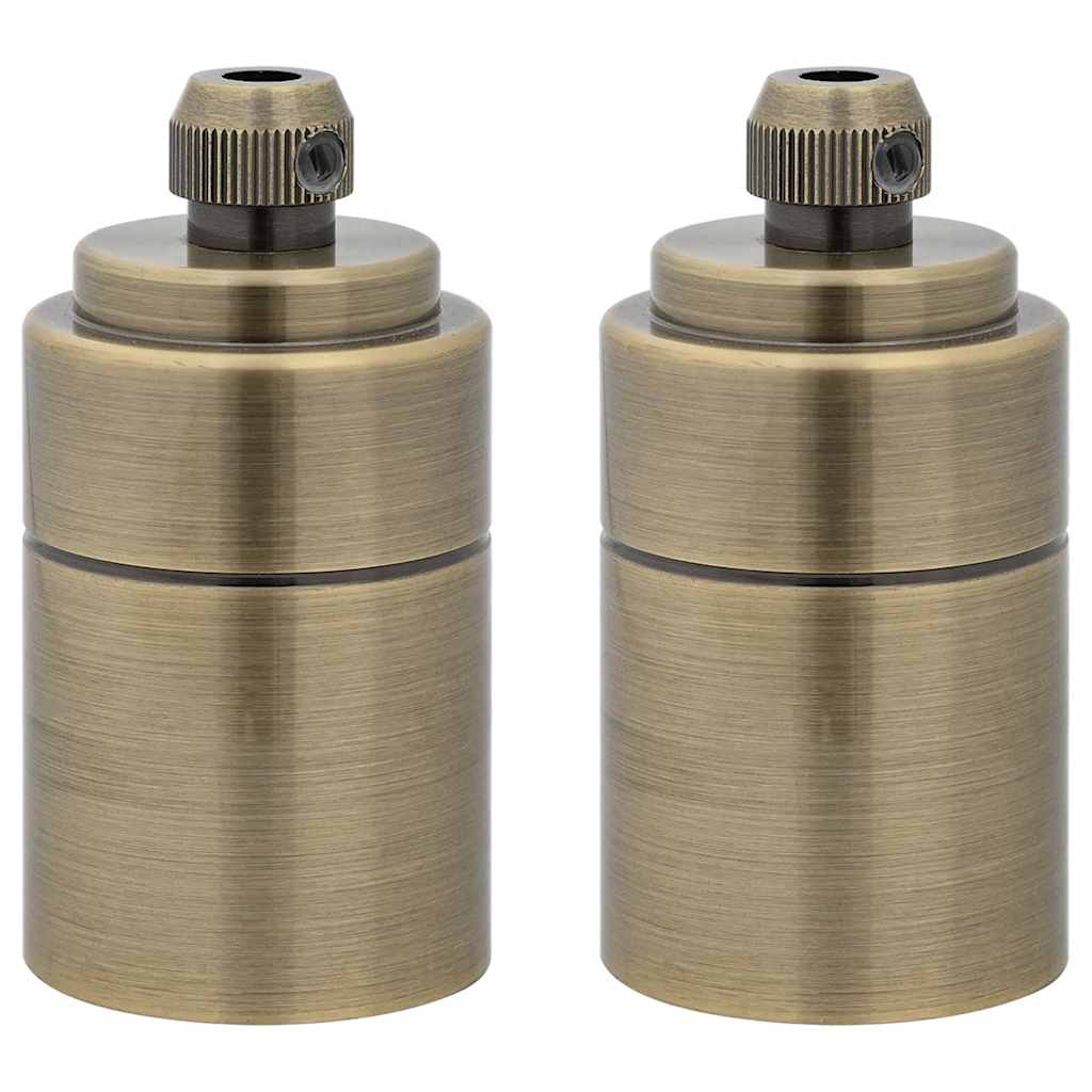 Thumbnail - vidaXL Lampenfassungen 2 Stk. Bronze E27