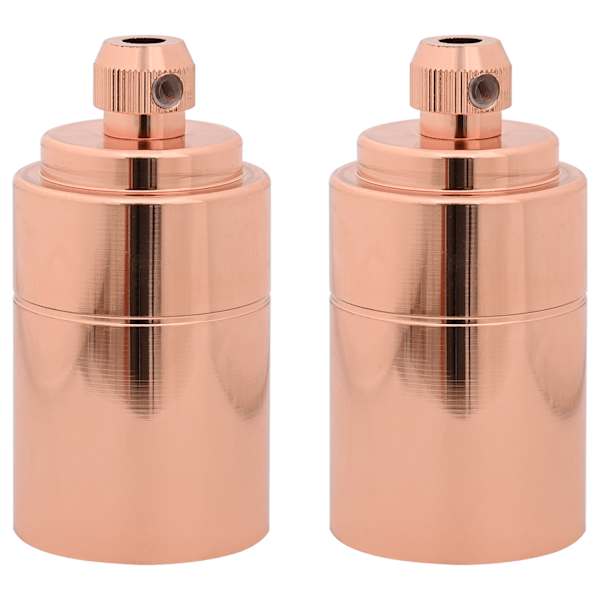 vidaXL Lambihoidjad 2 tk Rose Gold E27