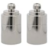 vidaXL Lambihoidjad 2 tk Satin Nickel E27