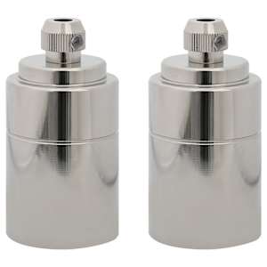 Svítidla 2 ks Satin Nickel E27 - obrázek 2