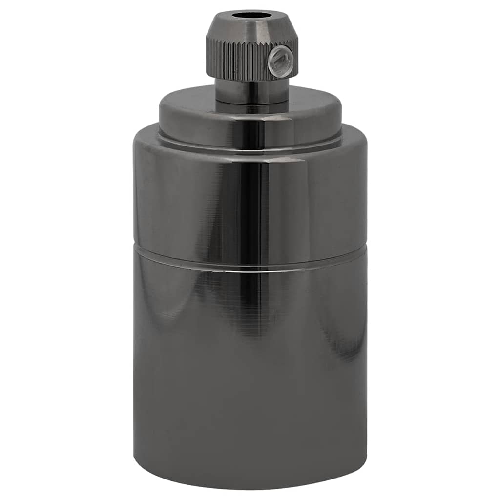 vidaXL Lamphouders 2 st glanzend zwart E27 afbeelding