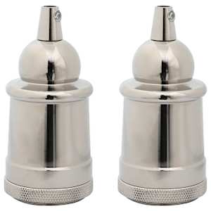 Svítidla 2 ks Satin Nickel E27 - obrázek 2
