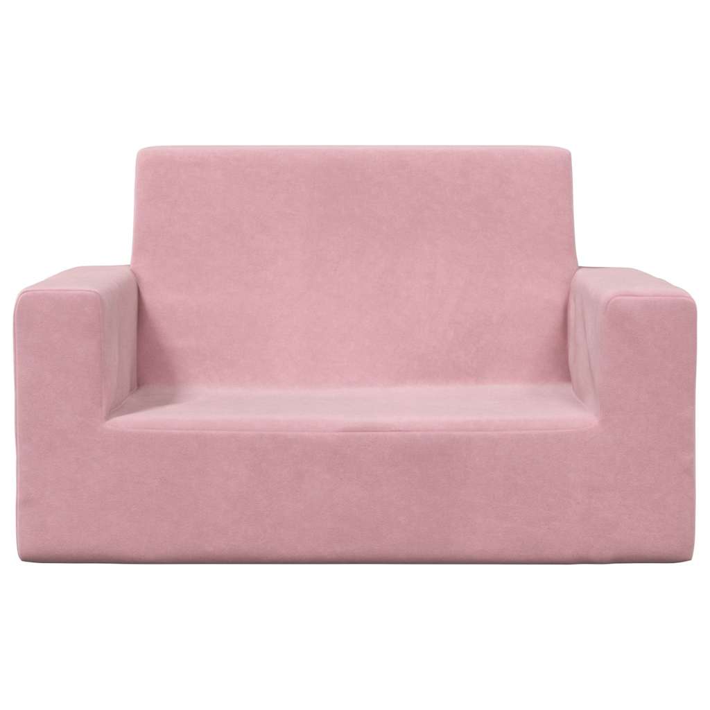 Thumbnail - vidaXL Kindersofa 2-Sitzer Rosa Weich Plüsch