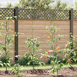 Podpora za rastline 20 pcs Zelena 110 x 0.6 x 0.6 cm Jeklo