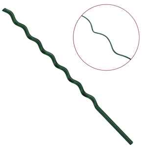 Podpora rostlin 20 pcs Zelená 170 x 0,6 x 0,6 cm Ocel - obrázek 8