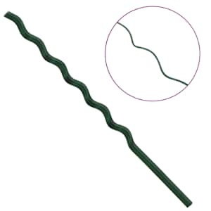 Podpora rostlin 20 pcs Zelená 150 x 0,6 x 0,6 cm Ocel - obrázek 8
