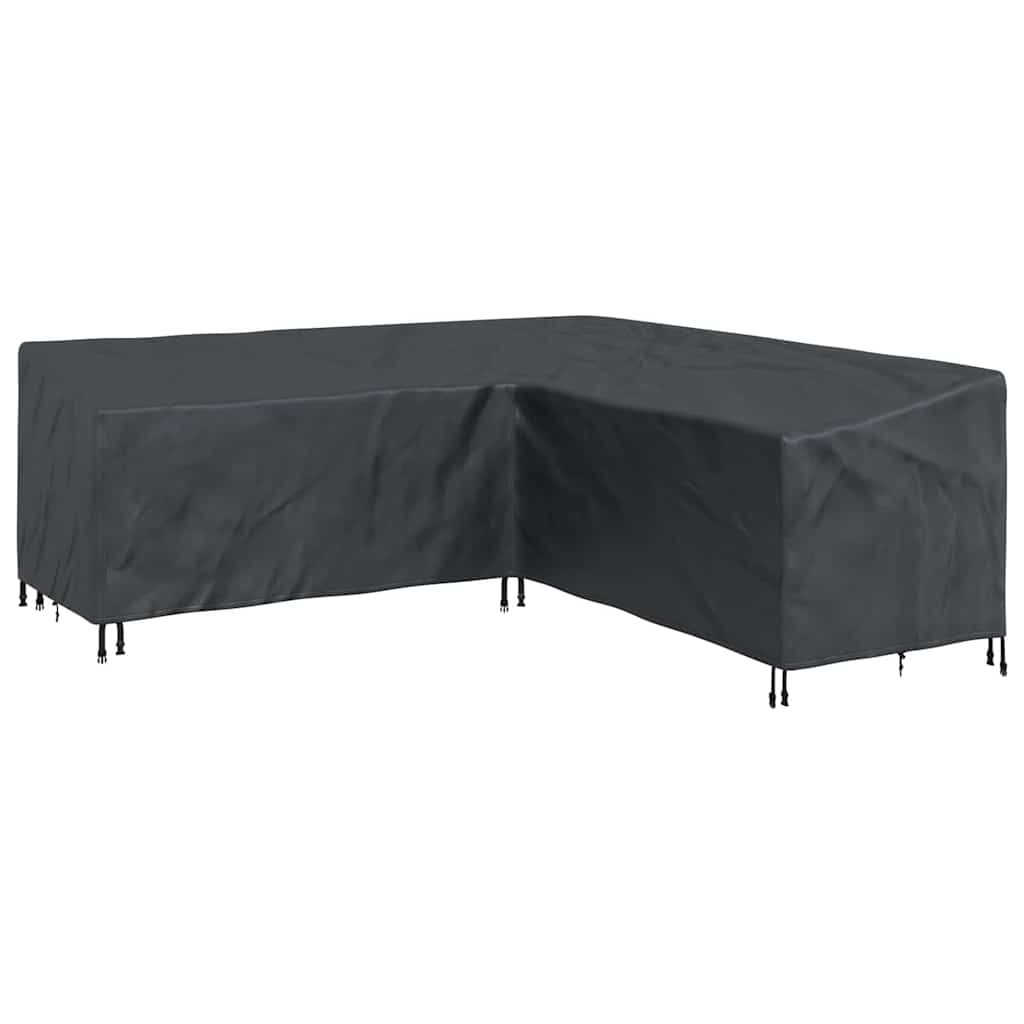  vidaXL Kültéri bútorhuzat Fekete 220 x 220 x 80 cm 210D Oxford Szövet akciós termékkép 1