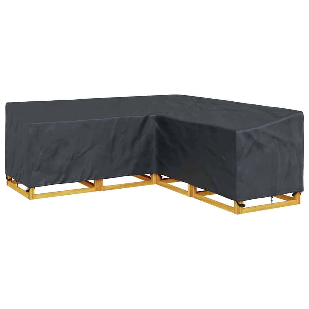 vidaXL Hoes voor tuinmeubelen Zwart 235 x 235 x 80 cm 600D Oxford Stof