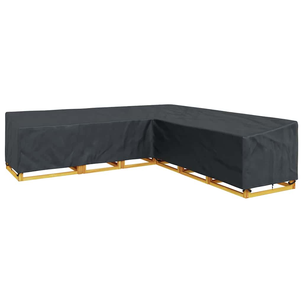 vidaXL Hoes voor tuinmeubelen Zwart 300 x 300 x 80 cm 600D Oxford Stof
