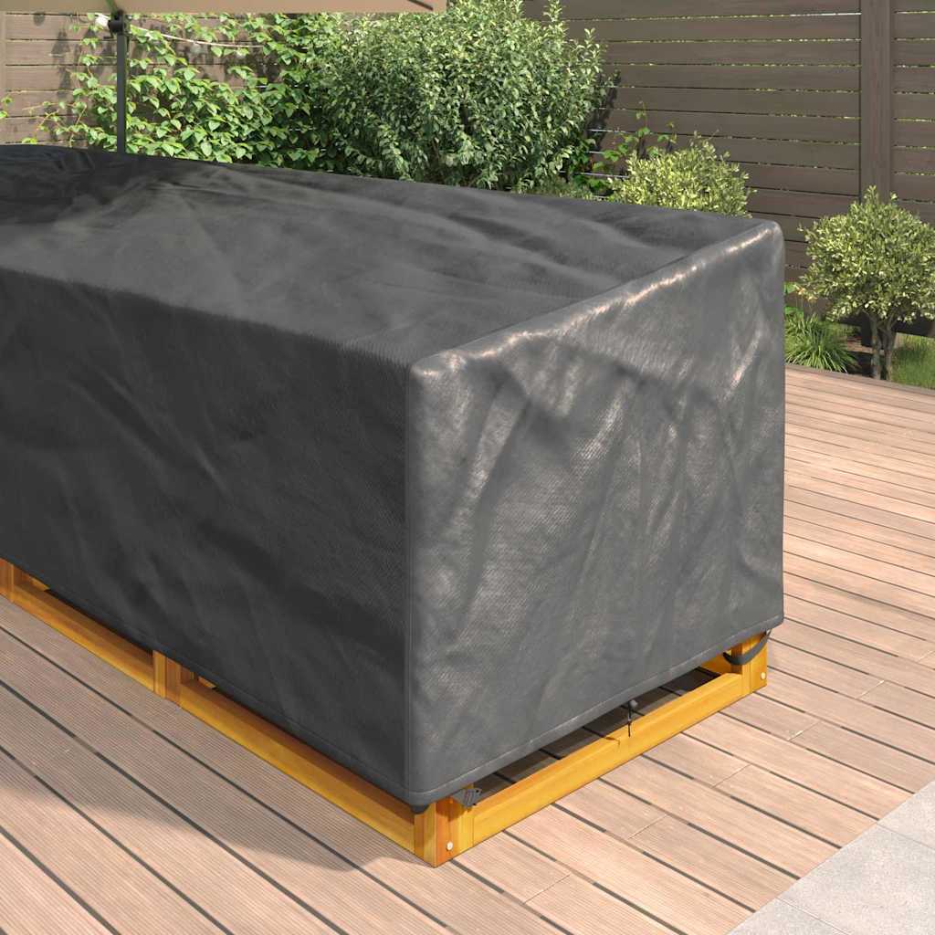 Gartenmöbelabdeckung 325 x 325 x 80 cm 600D Oxford Stoff – Bild 4