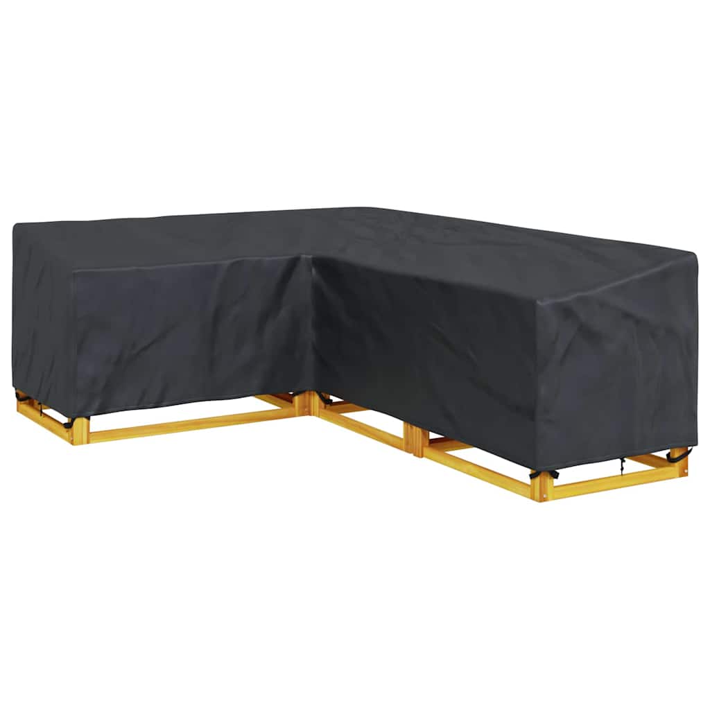 vidaXL Hoes voor tuinmeubelen Zwart 250 x 180 x 80 cm 210D Oxford Stof