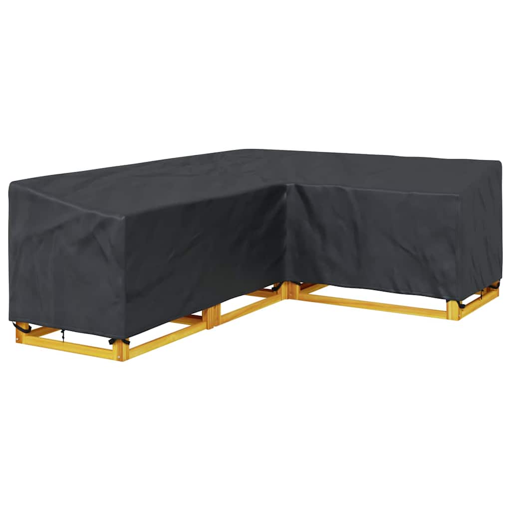 vidaXL Hoes voor tuinmeubelen Zwart 260 x 210 x 80 cm 600D Oxford Stof