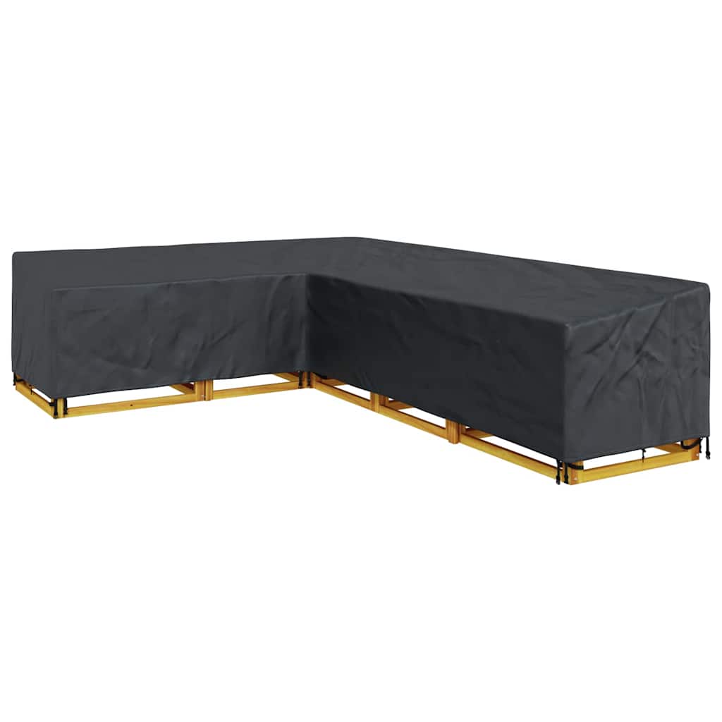 vidaXL Hoes voor tuinmeubelen Zwart 330 x 255 x 80 cm 420D Oxford Stof