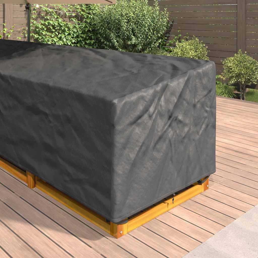 Gartenmöbelabdeckung 330 x 255 x 80 cm 600D Oxford Stoff – Bild 4