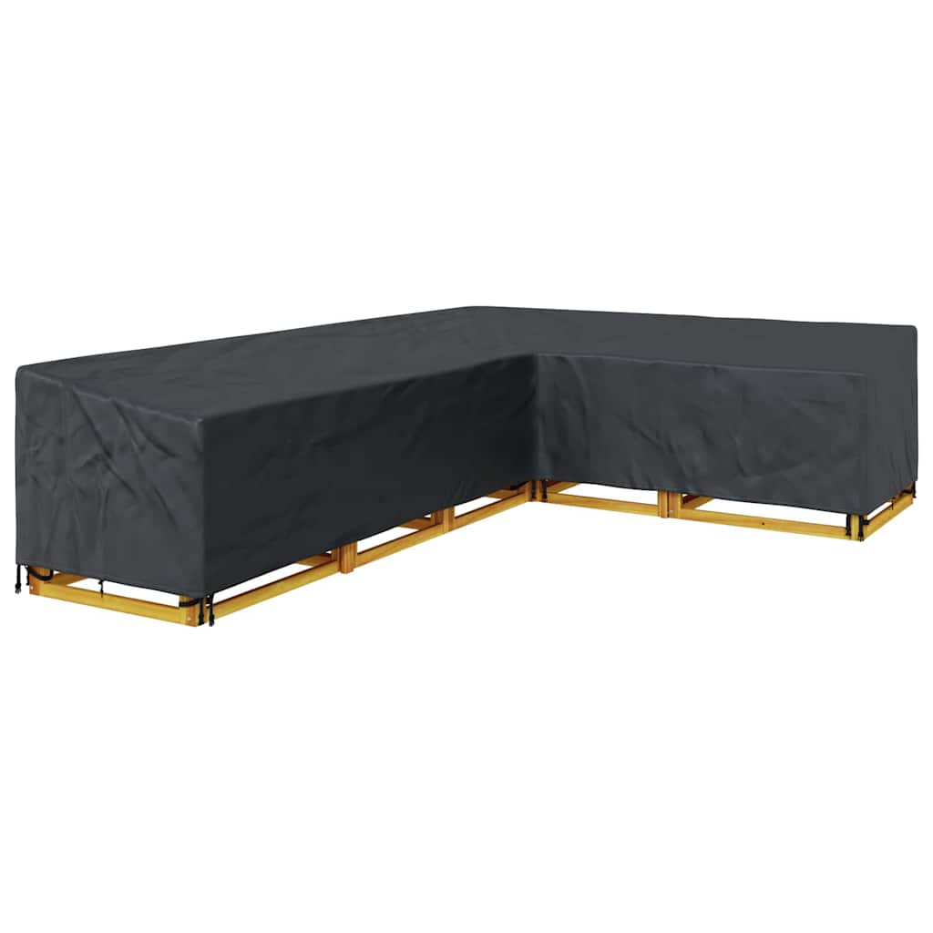 vidaXL Hoes voor tuinmeubelen Zwart 355 x 275 x 80 cm 420D Oxford Stof