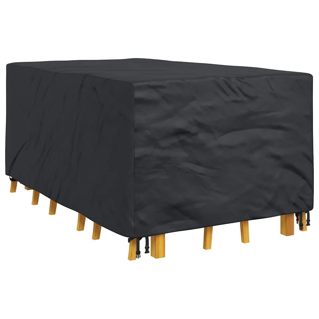 vidaXL Hoes voor tuinmeubelen Zwart 143 x 225 x 90 cm 420D