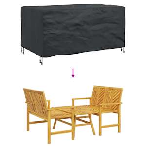 Pokryv na nábytek Jednobarevný Černá 150 x 90 x 75 cm 600D - obrázek 9