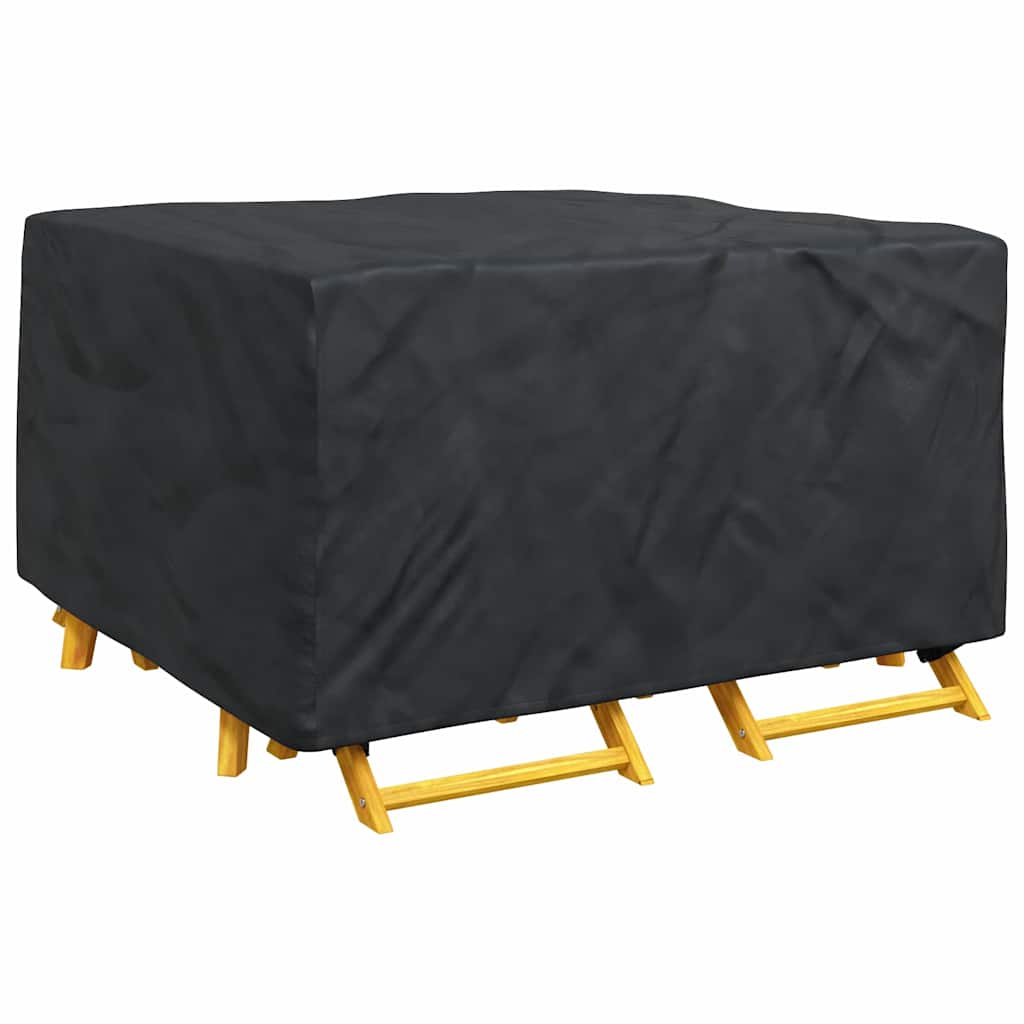 vidaXL Hoes voor tuinmeubelen Zwart 150 x 150 x 75 cm 600D
