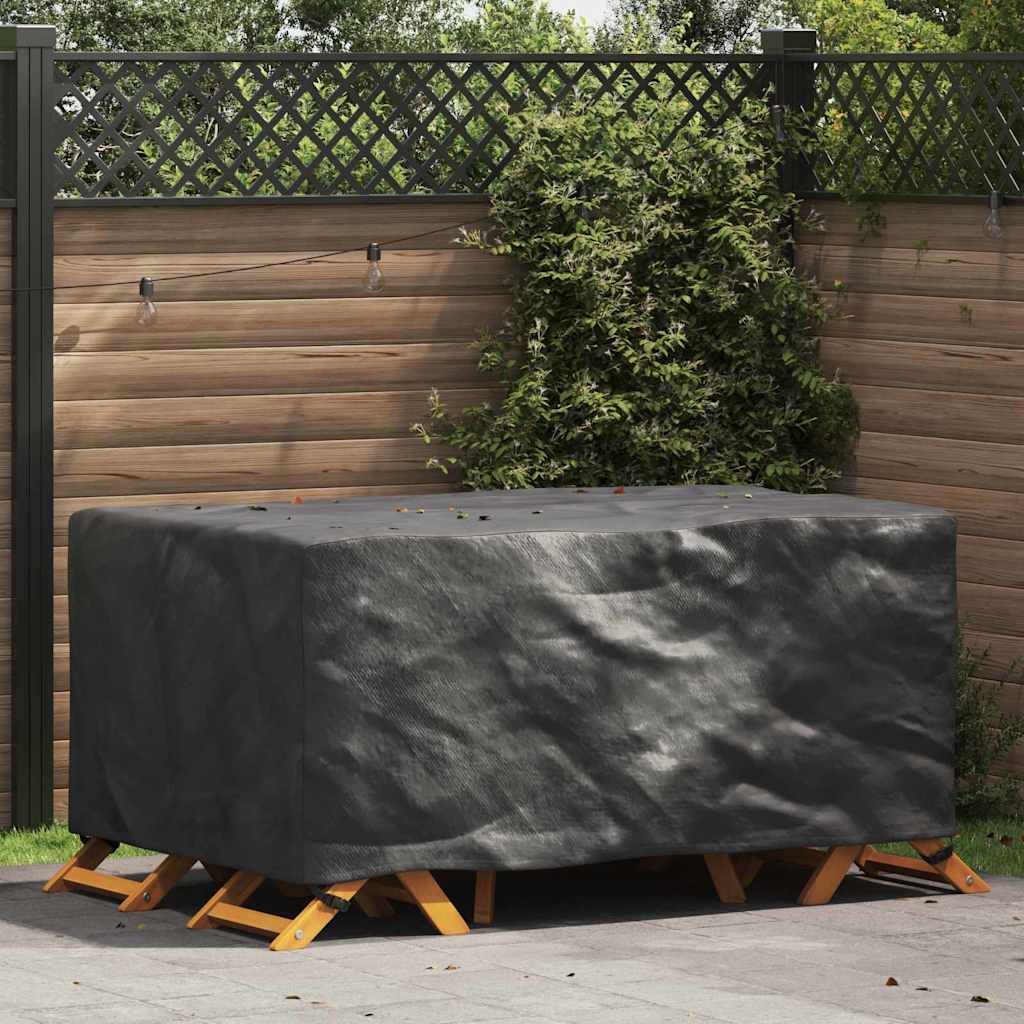 vidaXL Husă pentru mobilier de exterior Negru 172 x 113 x 73 cm 600D