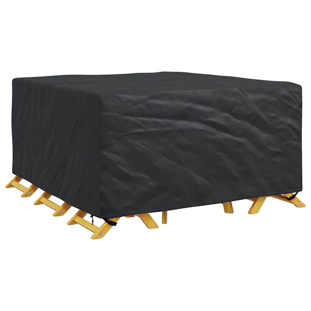 vidaXL Hoes voor tuinmeubelen Zwart 180 x 190 x 85 cm 420D