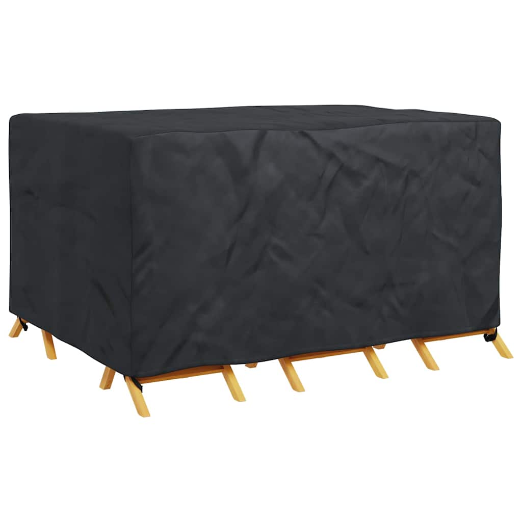 vidaXL Hoes voor tuinmeubelen Zwart 180 x 140 x 90 cm 420D