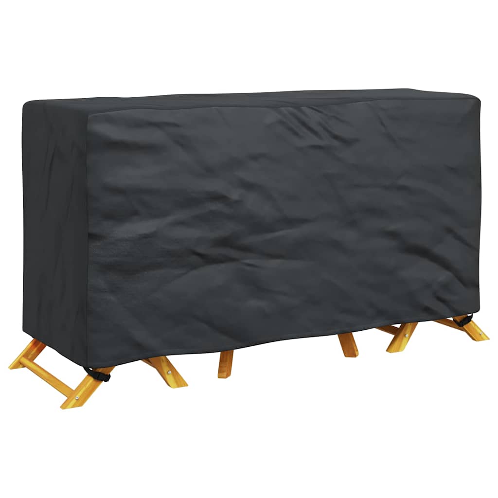 vidaXL Hoes voor tuinmeubelen Zwart 180 x 70 x 90 cm 210D