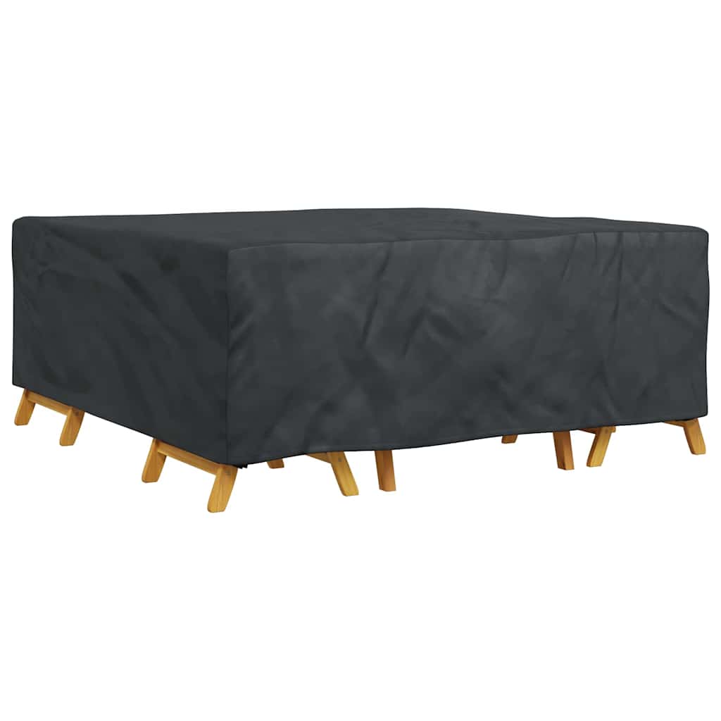 vidaXL Hoes voor tuinmeubelen Zwart 210 x 200 x 70 cm 420D