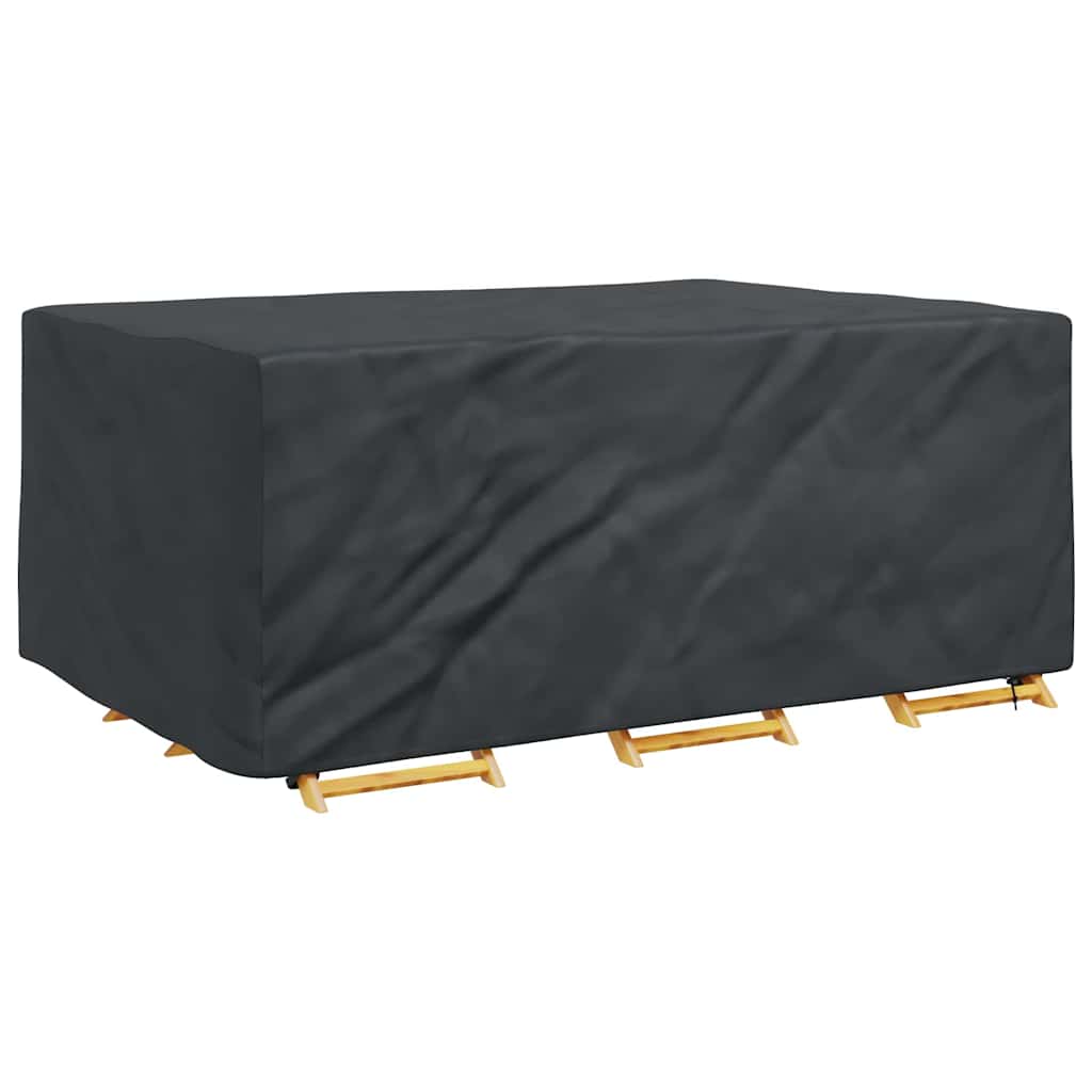 vidaXL Hoes voor tuinmeubelen Zwart 210 x 130 x 70 cm 600D