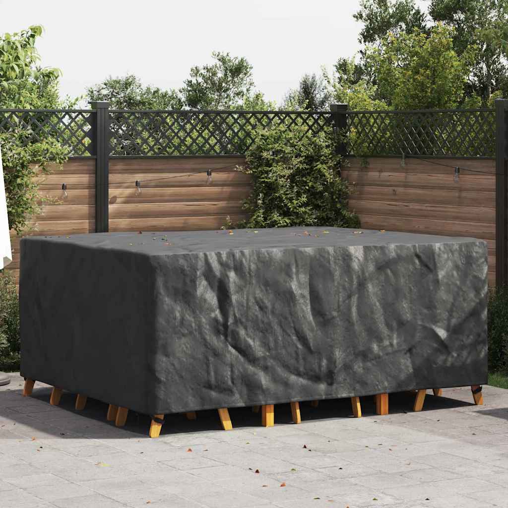 vidaXL Husă pentru mobilier de exterior Negru 220 x 190 x 85 cm 600D