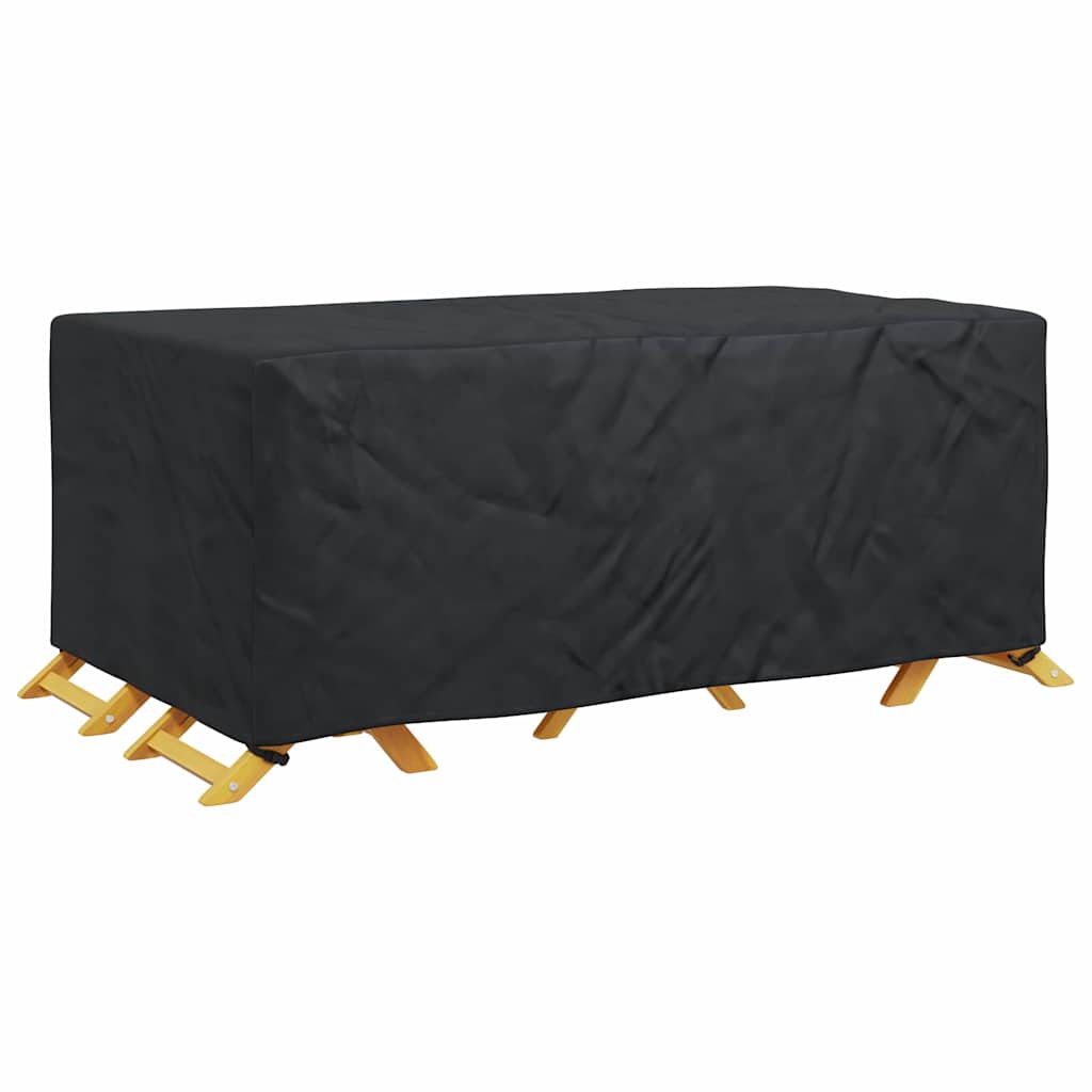 vidaXL Hoes voor tuinmeubelen Zwart 240 x 140 x 90 cm 600D