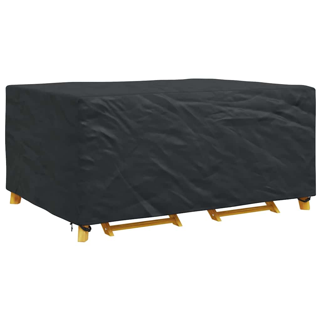 vidaXL Hoes voor tuinmeubelen Zwart 240 x 180 x 100 cm 210D