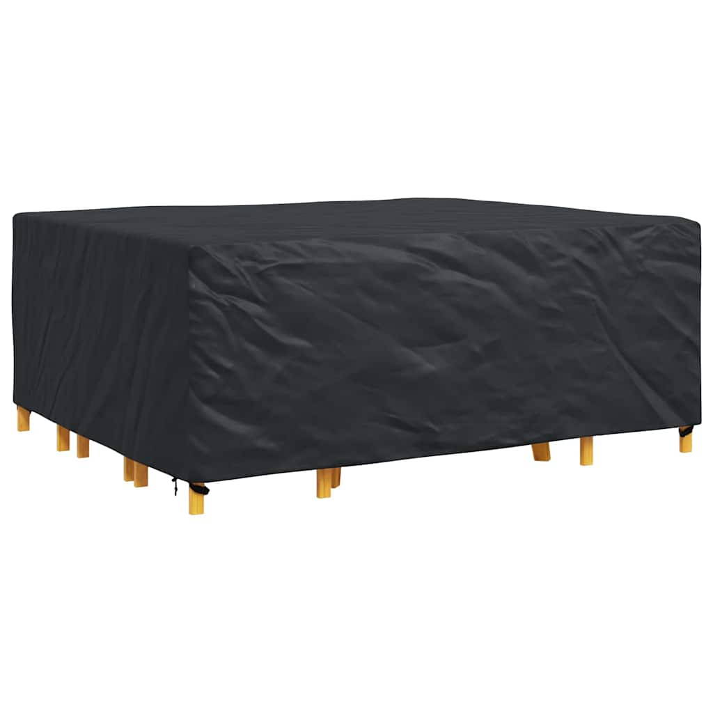 vidaXL Hoes voor tuinmeubelen Zwart 250 x 210 x 70 cm 210D