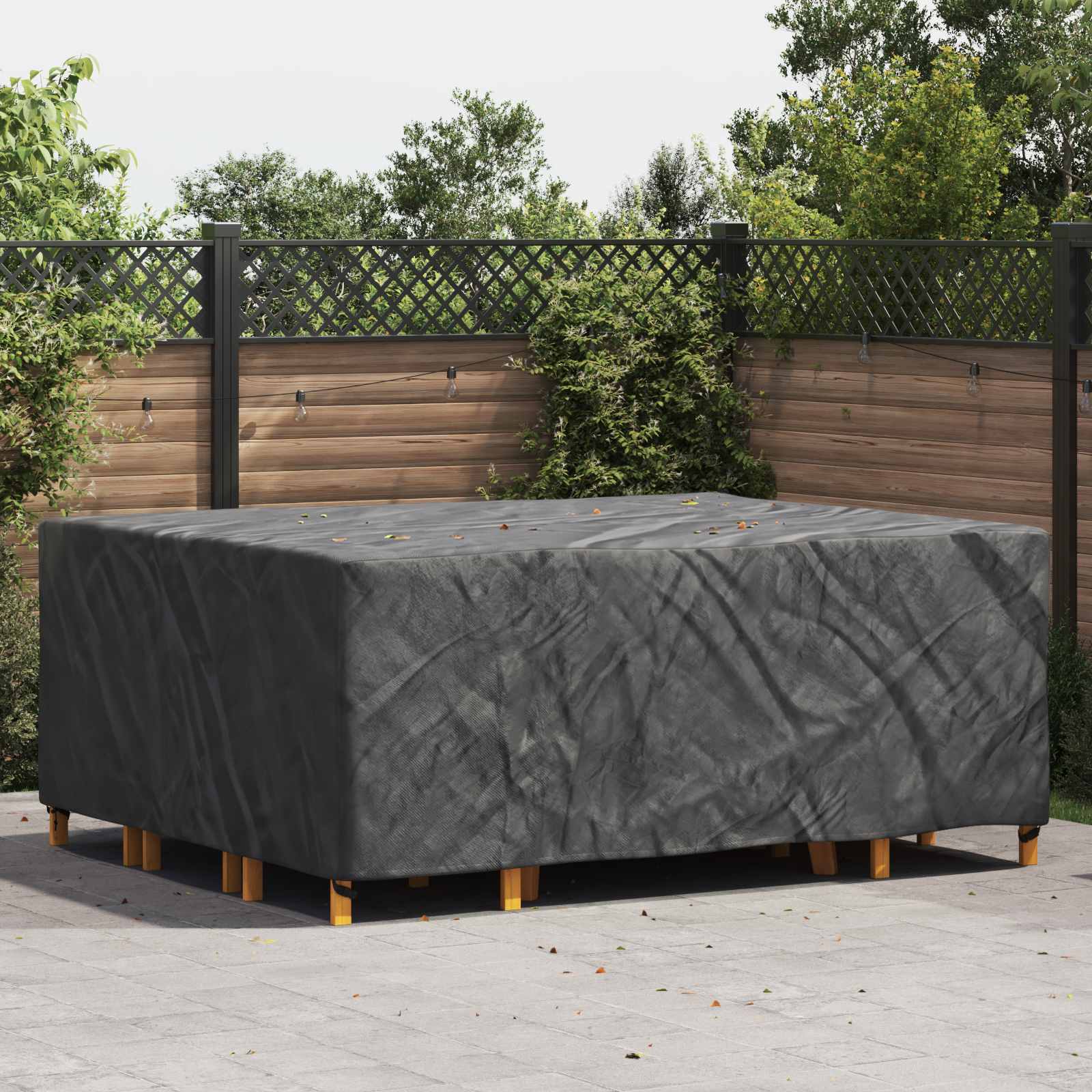 vidaXL Husă pentru mobilă Simplu Negru 250 x 210 x 70 cm 600D