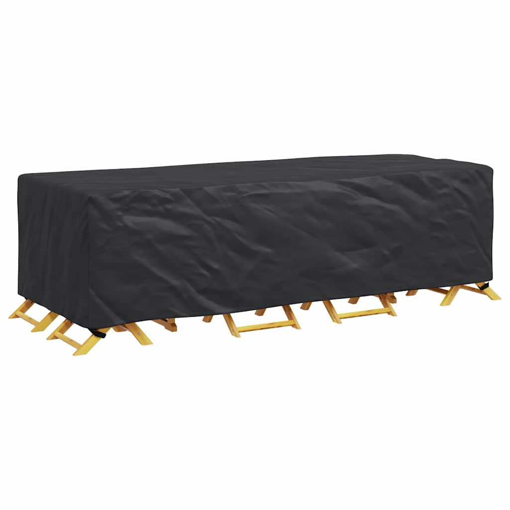 vidaXL Hoes voor tuinmeubelen Zwart 270 x 110 x 70 cm 420D