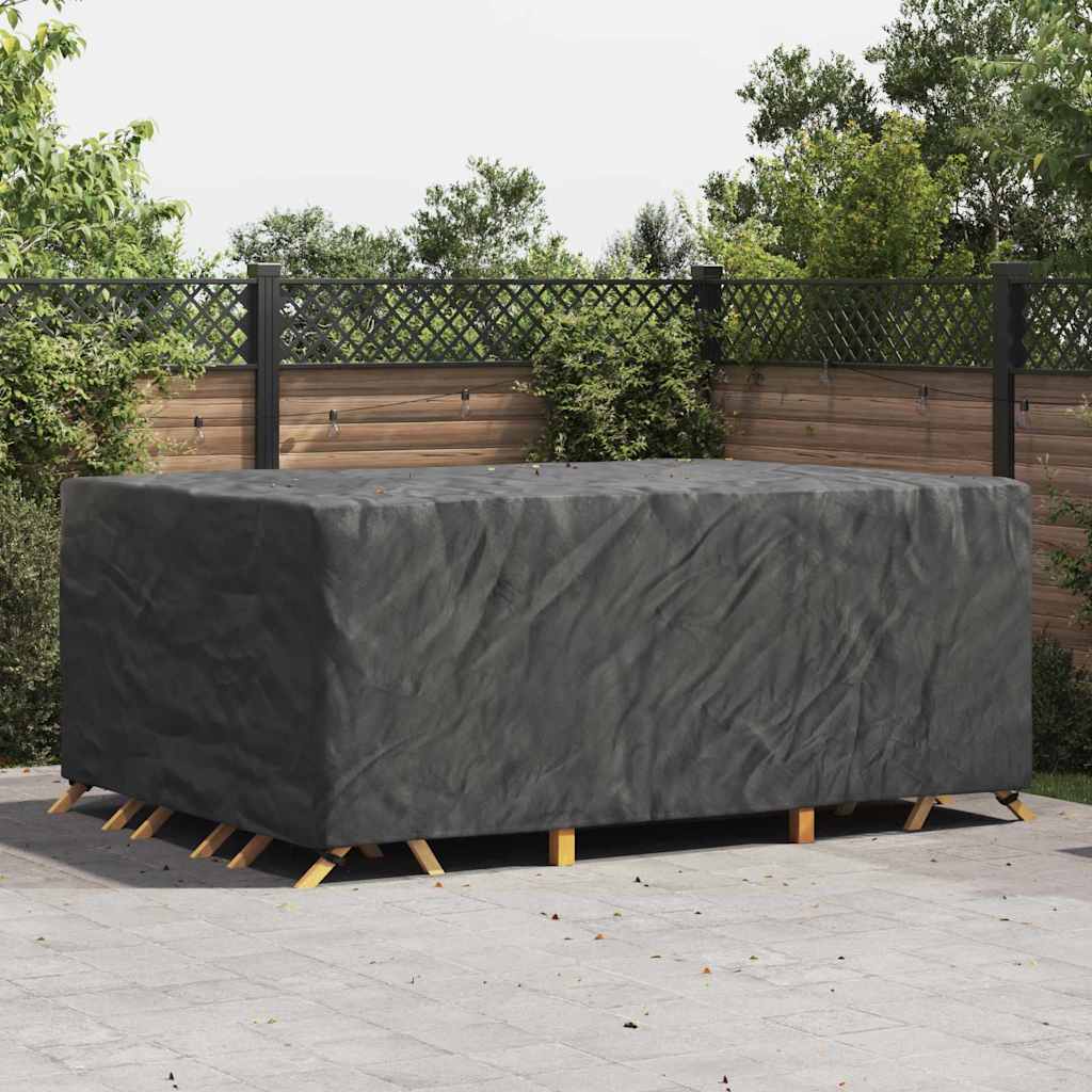 vidaXL Husă pentru mobilier de exterior Negru 280 x 204 x 106 cm 600D