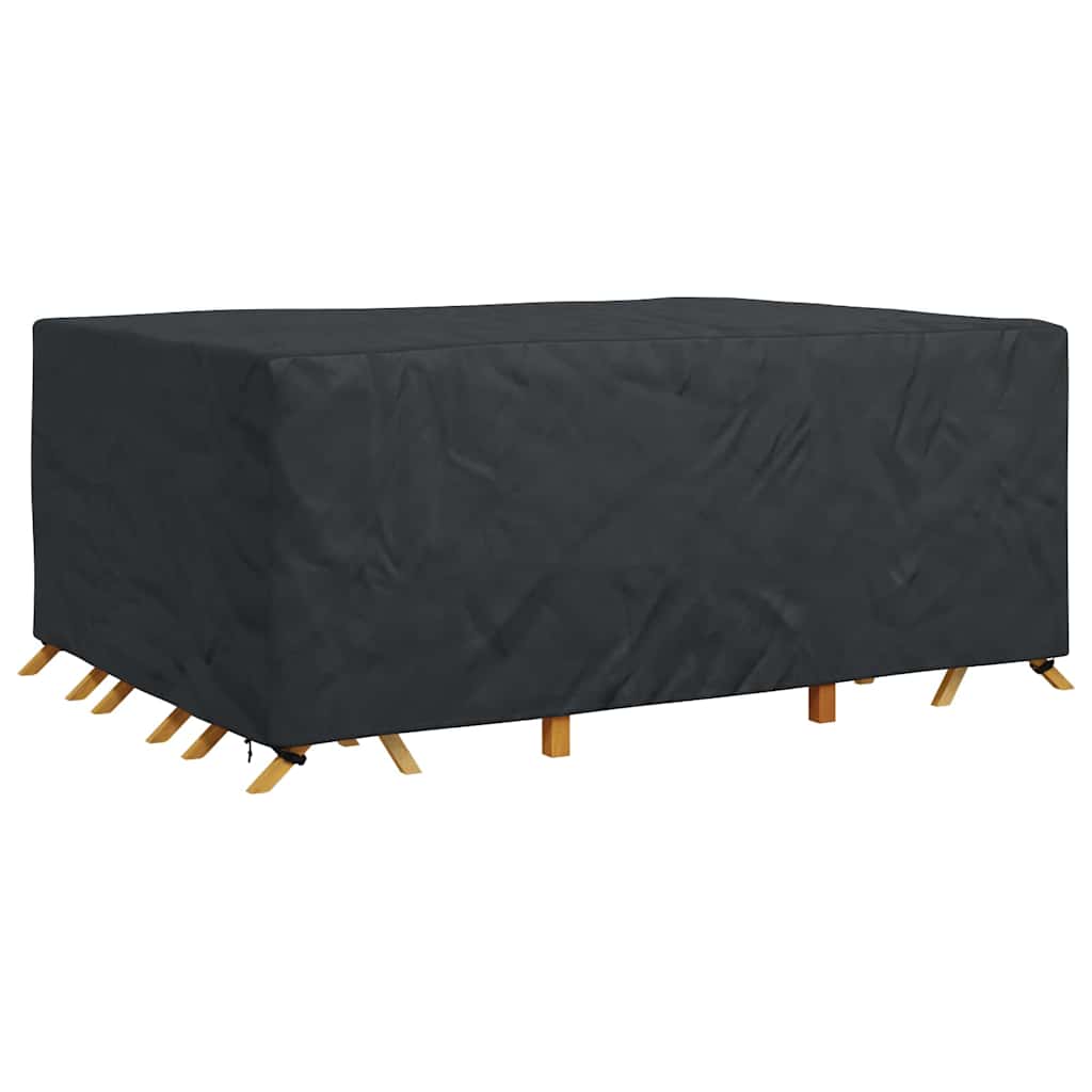vidaXL Hoes voor tuinmeubelen Zwart 280 x 204 x 106 cm 600D