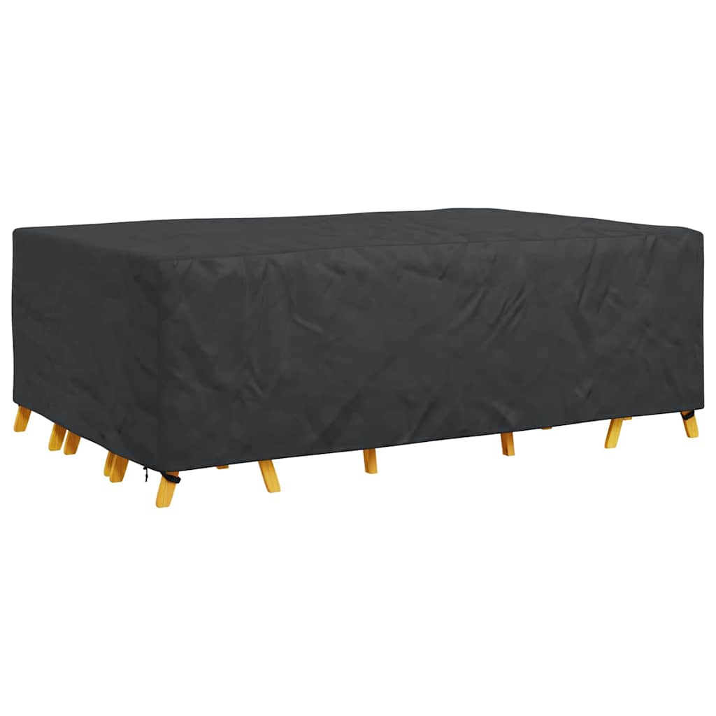 vidaXL Hoes voor tuinmeubelen Zwart 300 x 200 x 90 cm 210D