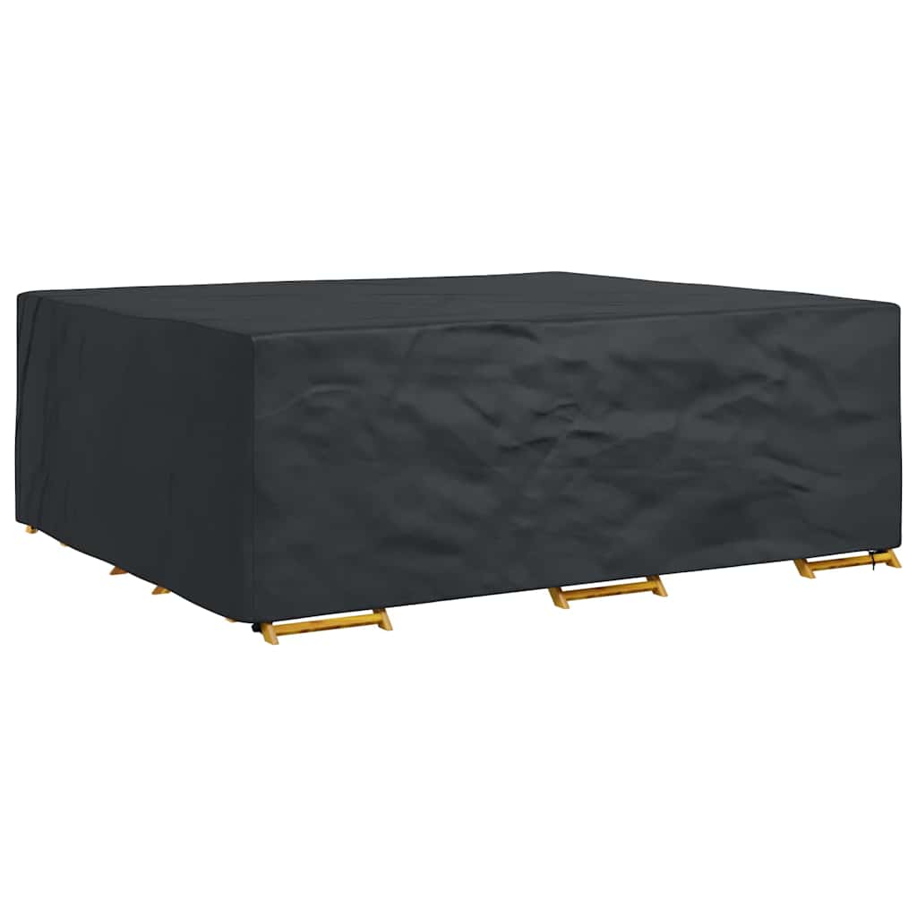 vidaXL Hoes voor tuinmeubelen Zwart 300 x 250 x 70 cm 210D