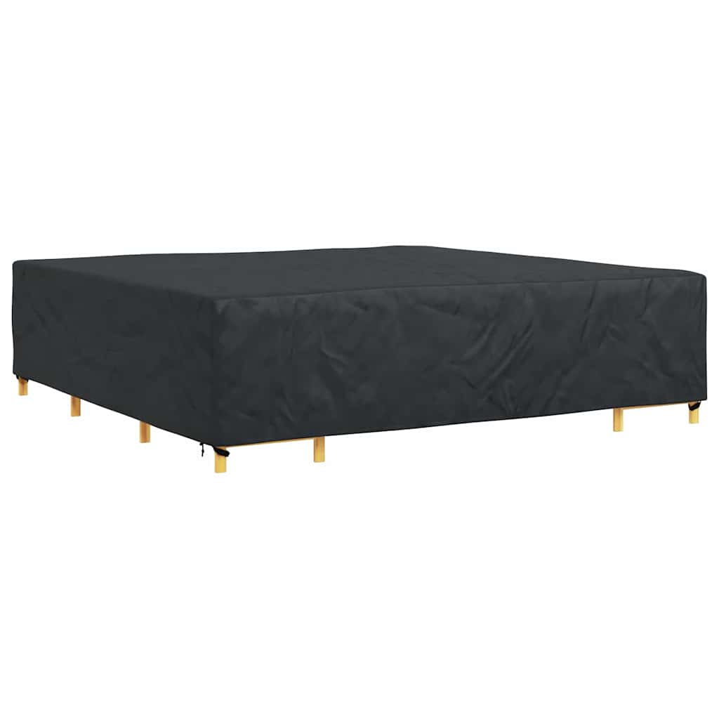 vidaXL Hoes voor tuinmeubelen Zwart 300 x 300 x 70 cm 210D