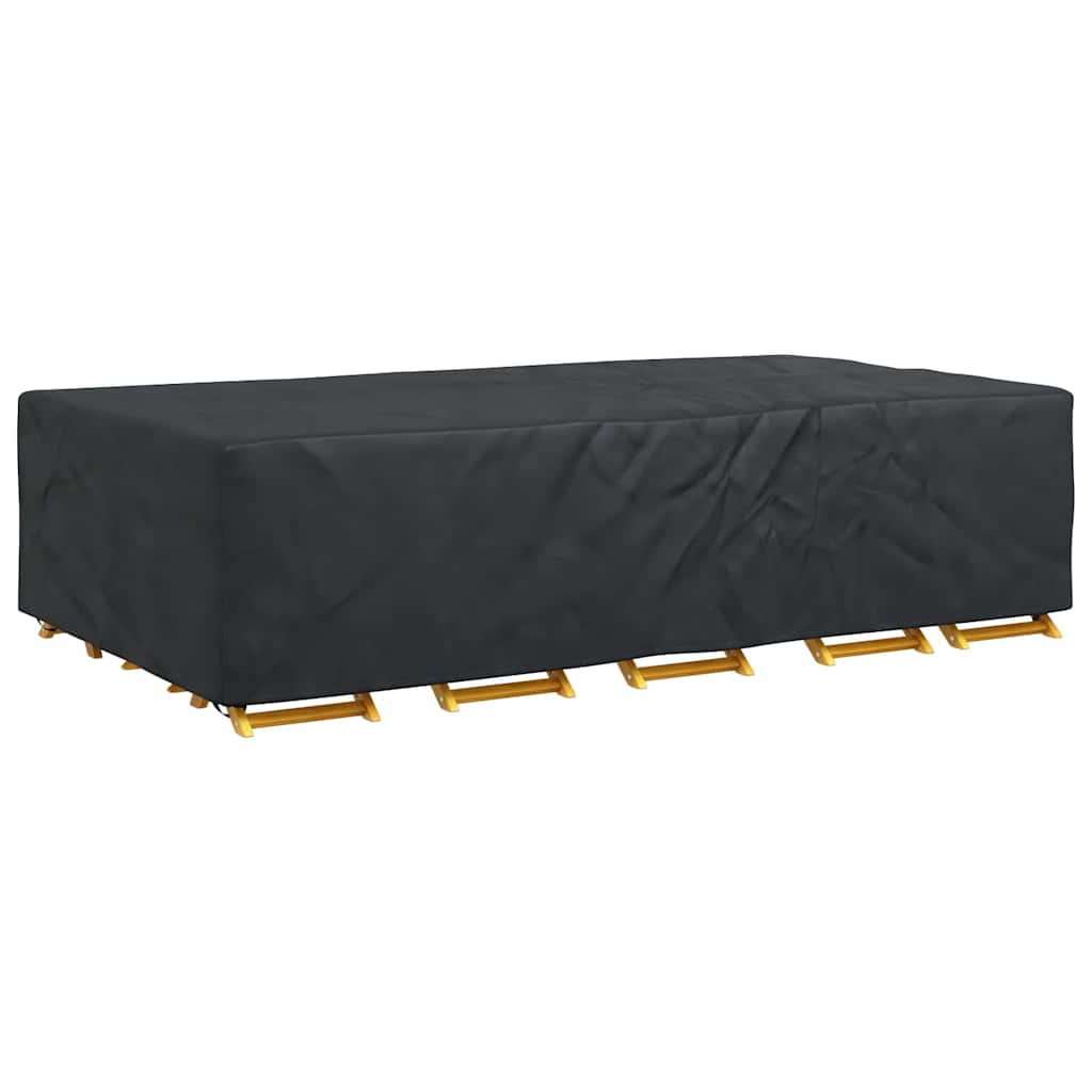 vidaXL Hoes voor tuinmeubelen Zwart 305 x 190 x 85 cm 420D