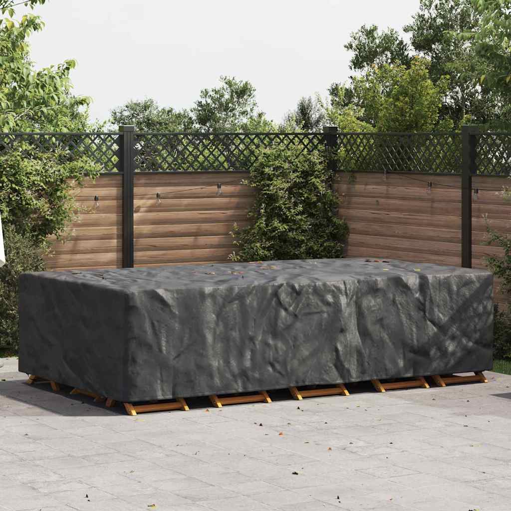 vidaXL Husă pentru mobilier de exterior Negru 305 x 190 x 85 cm 600D