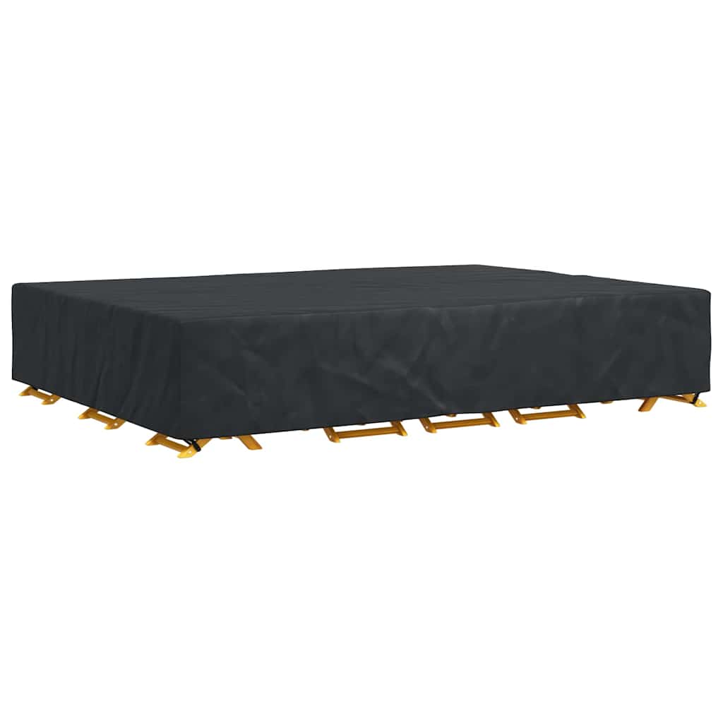 vidaXL Hoes voor tuinmeubelen Zwart 400 x 300 x 70 cm 420D