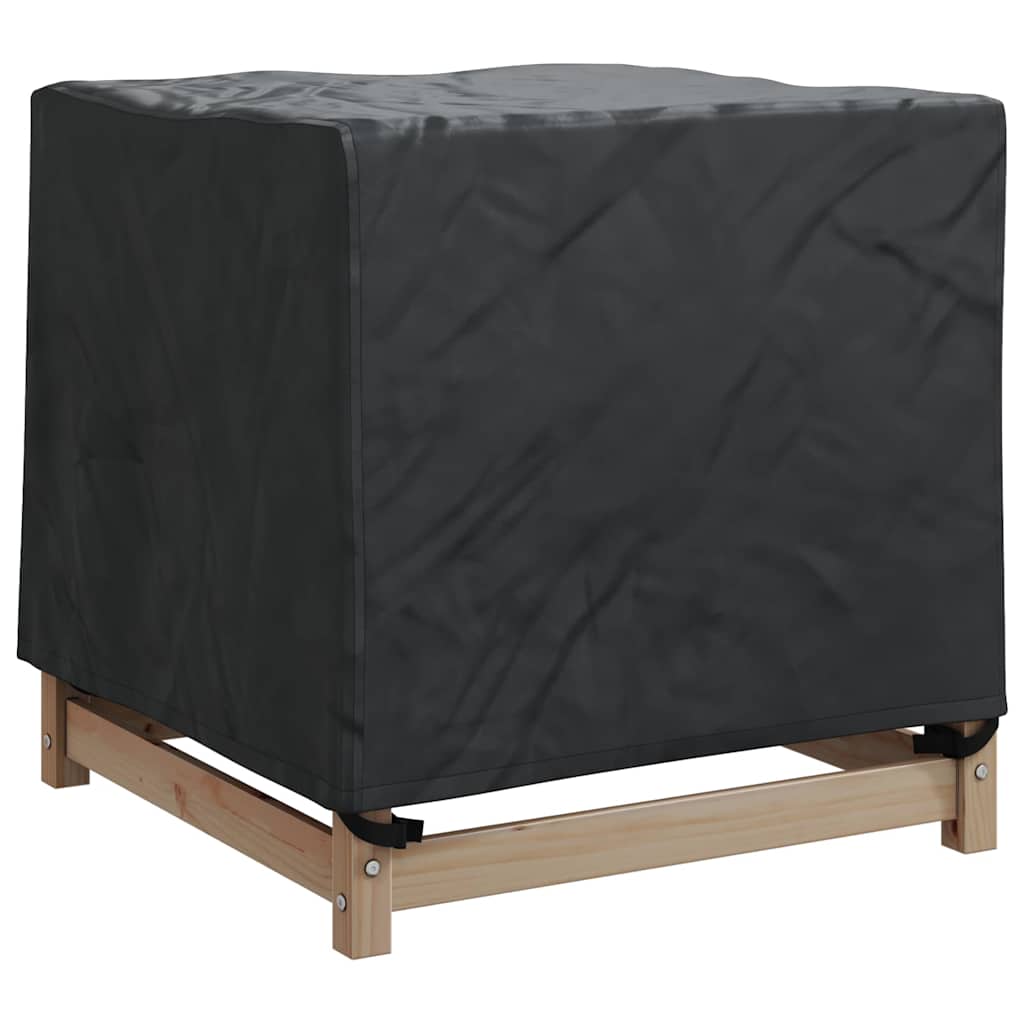 vidaXL Hoes voor tuinmeubelen Zwart 74 x 74 x 60 cm 210D Oxford Stof
