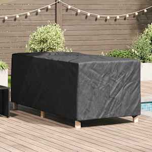 Prachtíře na lounger Černá 205 x 100 x 70 cm textil - obrázek 1